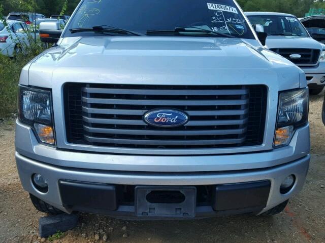 1FTFW1CF7CKD37837 - 2012 FORD F150 SUPER SILVER photo 9