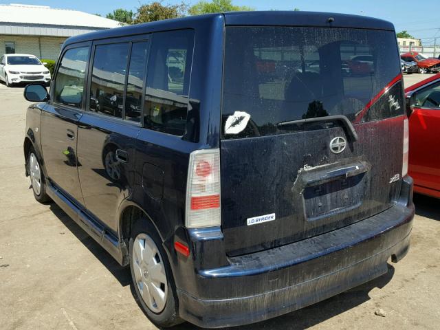 JTLKT324264067853 - 2006 TOYOTA SCION XB Blau Foto 3
