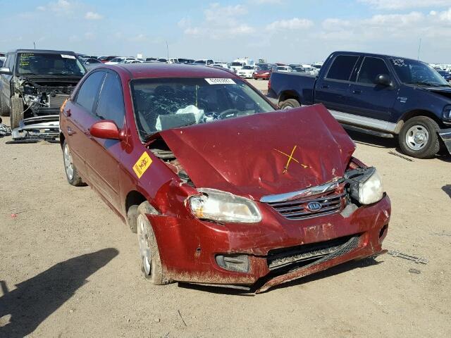 KNAFE121475423181 - 2007 KIA SPECTRA EX RED photo 1