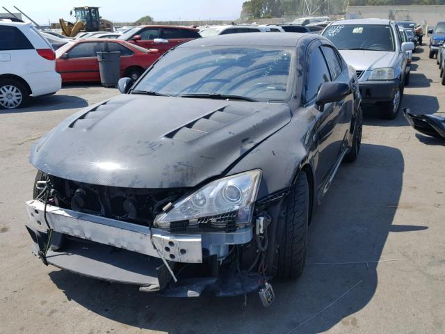 JTHBP262285002841 - 2008 LEXUS IS-F BLACK photo 2