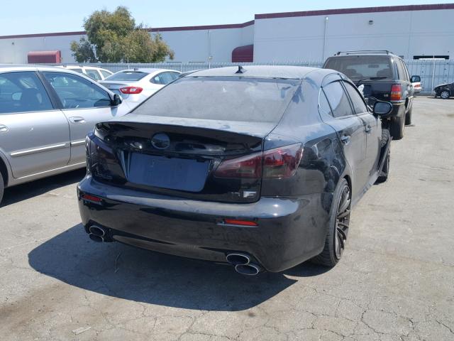 JTHBP262285002841 - 2008 LEXUS IS-F BLACK photo 4