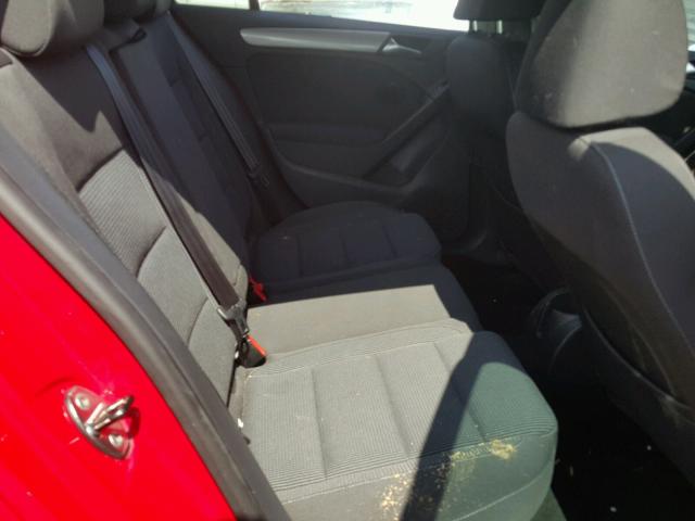 WVWDA7AJ1BW251771 - 2011 VOLKSWAGEN GOLF RED photo 6