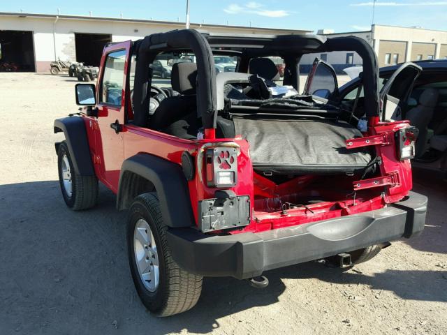 1C4AJWAG9GL196545 - 2016 JEEP WRANGLER S RED photo 3