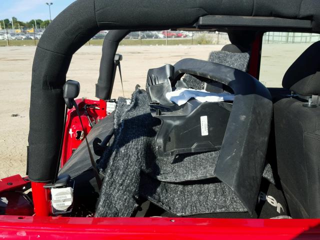 1C4AJWAG9GL196545 - 2016 JEEP WRANGLER S RED photo 6