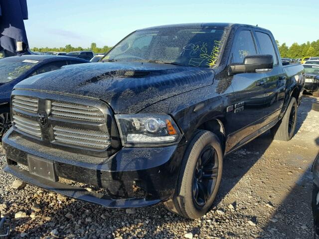 1C6RR6MT4HS574404 - 2017 RAM 1500 SPORT BLACK photo 2