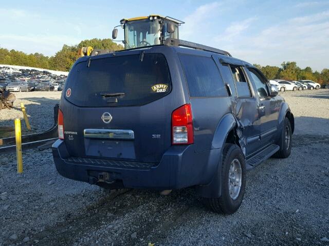 5N1AR18W45C756277 - 2005 NISSAN PATHFINDER GRAY photo 4