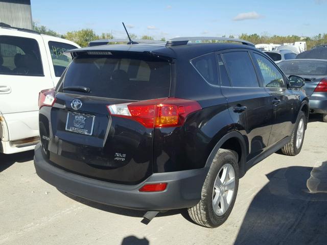 2T3RFREV7EW225128 - 2014 TOYOTA RAV4 XLE BLACK photo 4