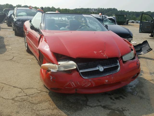 3C3EL45H6VT566245 - 1997 CHRYSLER SEBRING JX RED photo 1