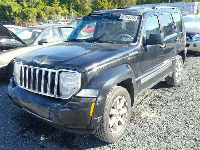 1J8GN58K38W148180 - 2008 JEEP LIBERTY LI BLACK photo 2