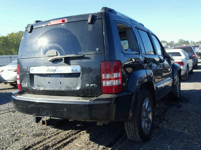 1J8GN58K38W148180 - 2008 JEEP LIBERTY LI BLACK photo 4