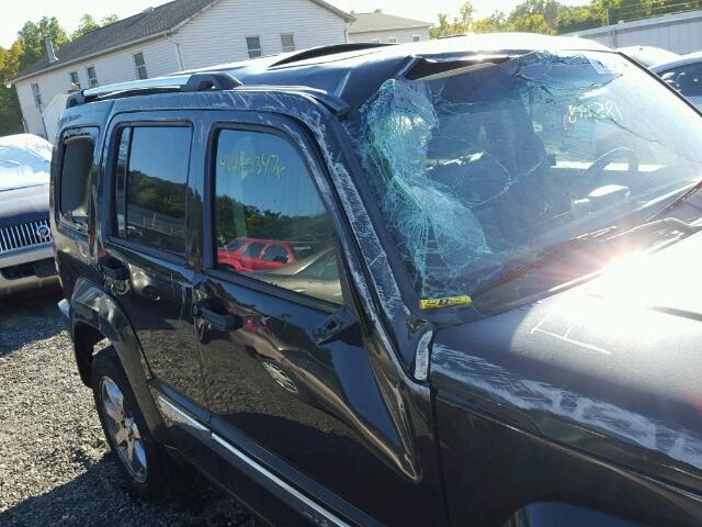 1J8GN58K38W148180 - 2008 JEEP LIBERTY LI BLACK photo 9