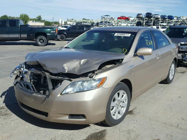 4T1BB46K78U036240 - 2008 TOYOTA CAMRY GOLD photo 2