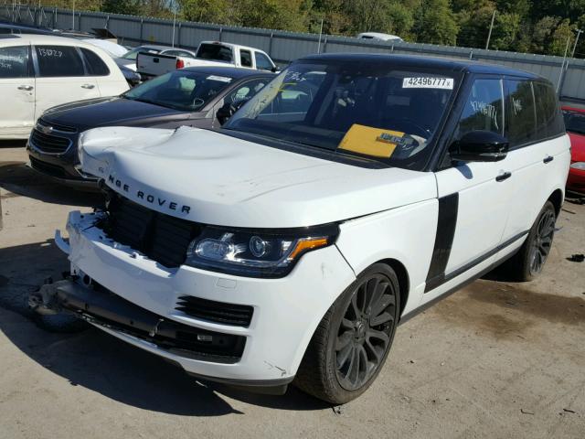 SALGS2FE2HA330342 - 2017 LAND ROVER RANGE ROVE WHITE photo 2