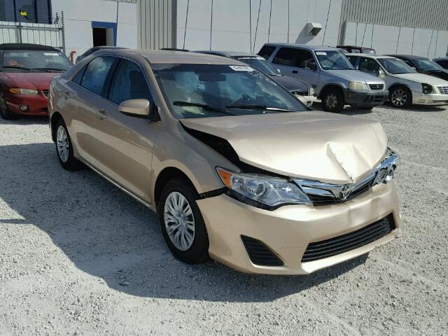 4T4BF1FK9CR272051 - 2012 TOYOTA CAMRY BASE GOLD photo 1