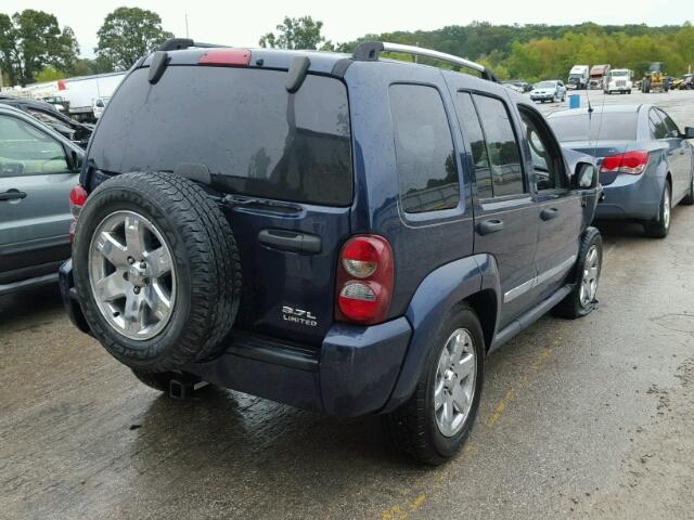 1J4GL58K26W179778 - 2006 JEEP LIBERTY LI BLUE photo 4
