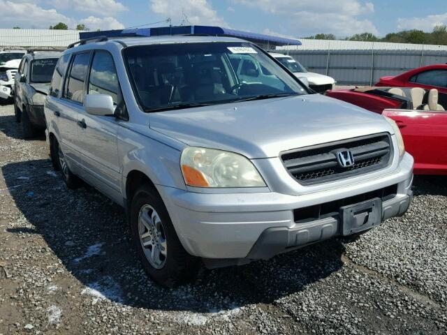 5FNYF186X5B053913 - 2005 HONDA PILOT EXL SILVER photo 1