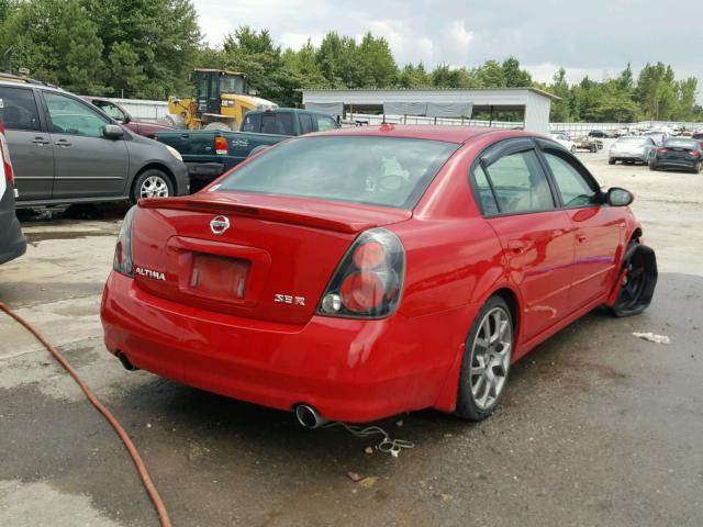 1N4BL11E56C100477 - 2006 NISSAN ALTIMA SE RED photo 4