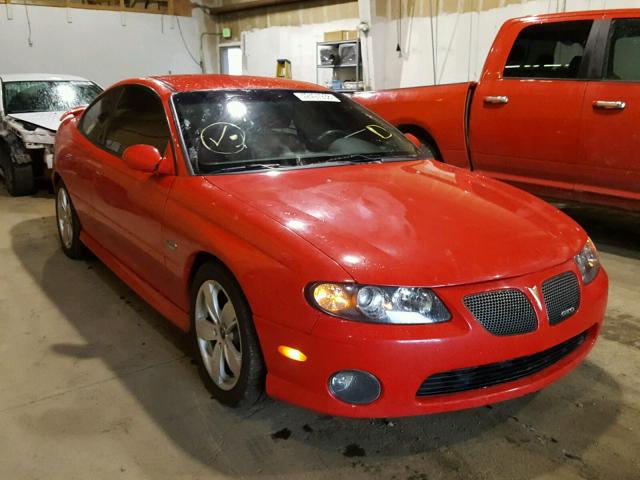 6G2VX12G04L305835 - 2004 PONTIAC GTO RED photo 1