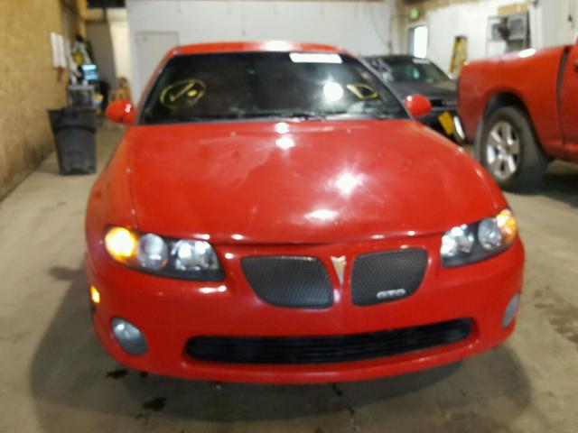 6G2VX12G04L305835 - 2004 PONTIAC GTO RED photo 9