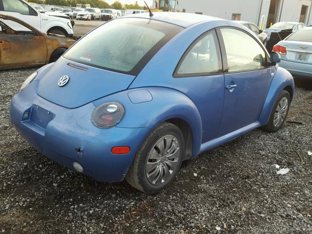3VWCC21C4XM418834 - 1999 VOLKSWAGEN NEW BEETLE ლურჯი ფოტო 4