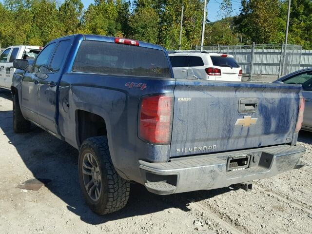 1GCVKREC1FZ250732 - 2015 CHEVROLET SILVERADO BLUE photo 3