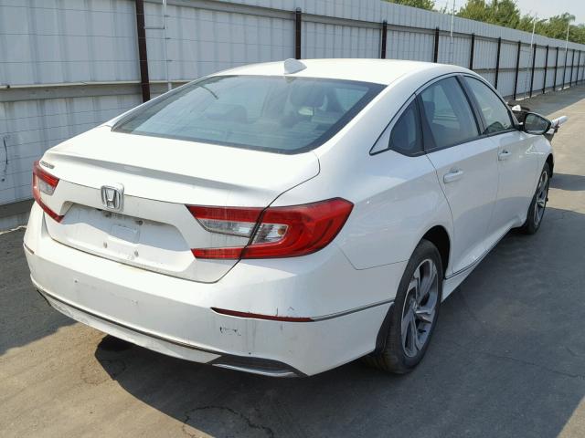 1HGCV1F67JA011218 - 2018 HONDA ACCORD EXL WHITE photo 4