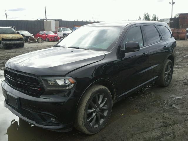 1C4RDJDG2HC737204 - 2017 DODGE DURANGO GT BLACK photo 2