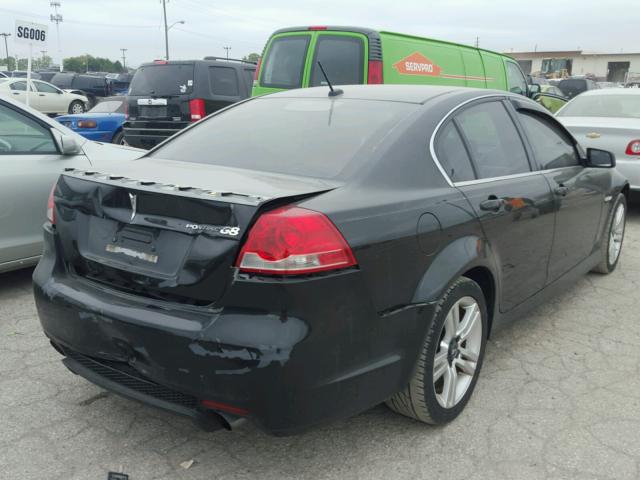 6G2ER57788L123056 - 2008 PONTIAC G8 BLACK photo 4