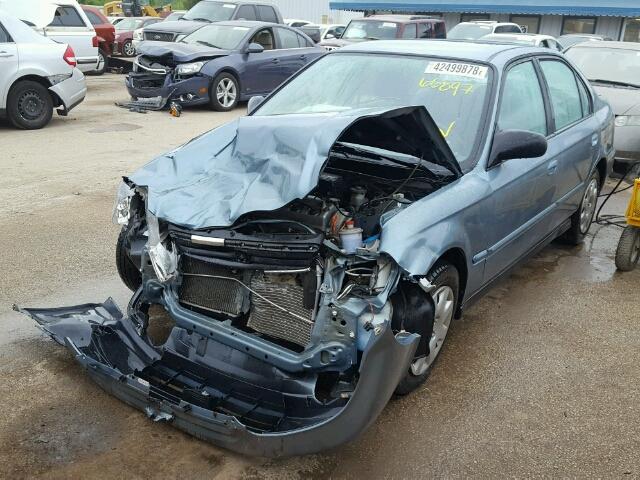 2HGEJ6616YH506852 - 2000 HONDA CIVIC BASE Mavi foto 2