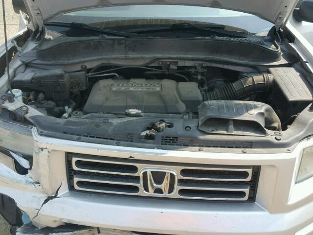 2HJYK16287H528656 - 2007 HONDA RIDGELINE SILVER photo 7