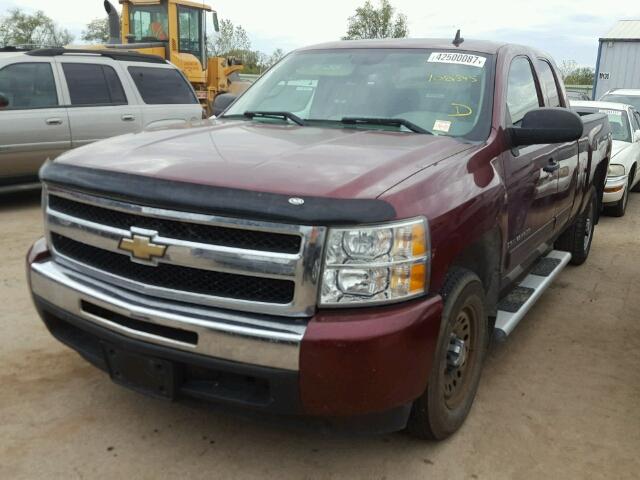 1GCEC19C49Z264315 - 2009 CHEVROLET SILVERADO BURGUNDY photo 2