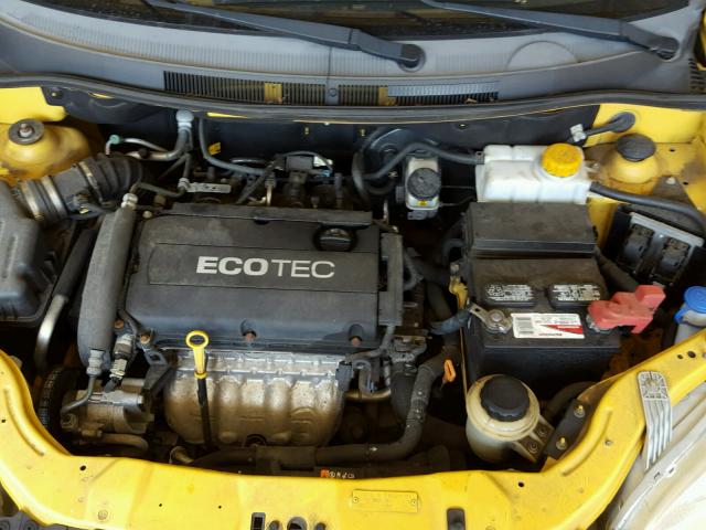 KL1TD6DE0BB138243 - 2011 CHEVROLET AVEO LS YELLOW photo 7