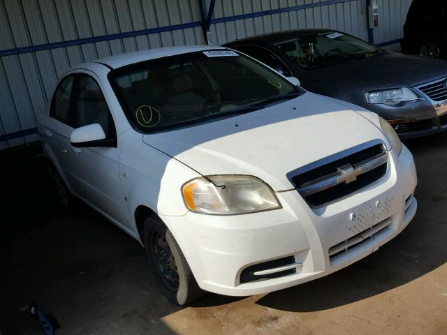 KL1TD56637B074433 - 2007 CHEVROLET AVEO BASE Ақ фото 1