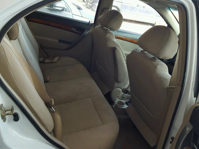 KL1TD56637B074433 - 2007 CHEVROLET AVEO BASE Ақ фото 6