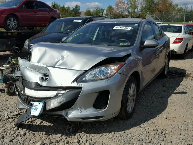 JM1BL1V83C1644739 - 2012 MAZDA 3 I GRAY photo 2