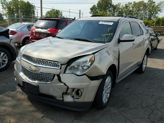 2CNFLDE56B6347514 - 2011 CHEVROLET EQUINOX LT TAN photo 2