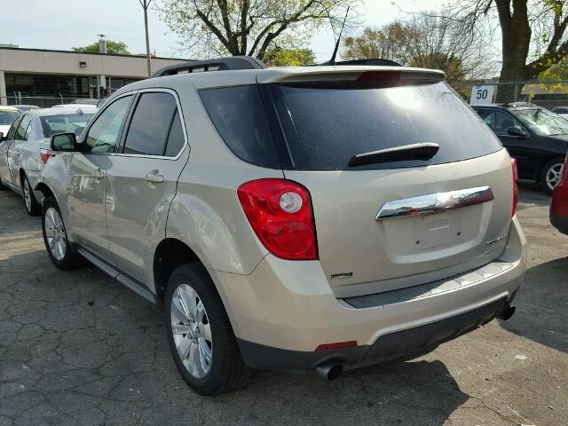 2CNFLDE56B6347514 - 2011 CHEVROLET EQUINOX LT TAN photo 3