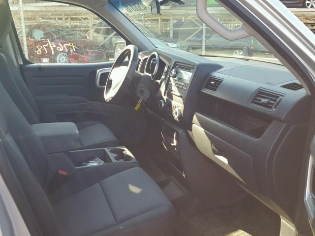 2HJYK16367H529314 - 2007 HONDA RIDGELINE SILVER photo 5