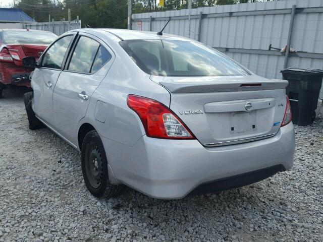 3N1CN7AP4FL873655 - 2015 NISSAN VERSA S SILVER photo 3