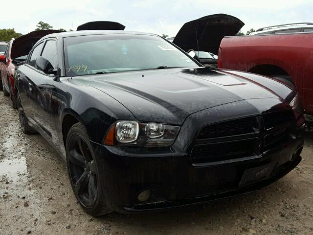 2C3CDXHGXEH353428 - 2014 DODGE CHARGER SX BLACK photo 1