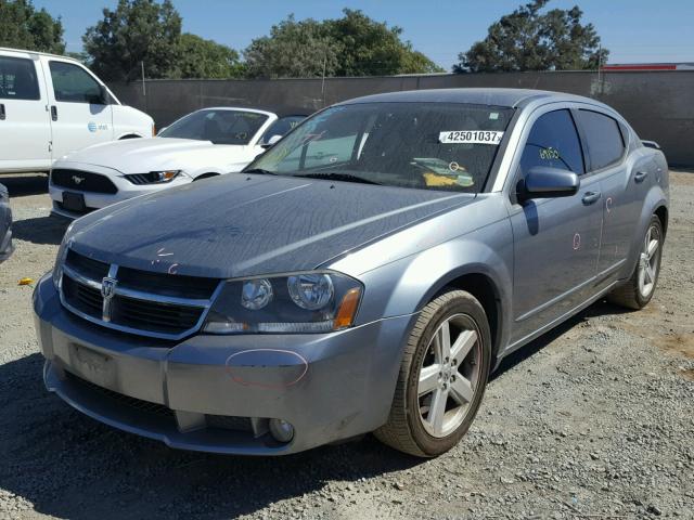 1B3LC76M68N257834 - 2008 DODGE AVENGER CHARCOAL photo 2