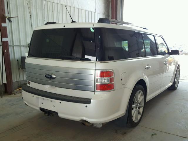 2FMHK6DT6ABA25842 - 2010 FORD FLEX LIMIT WHITE photo 4