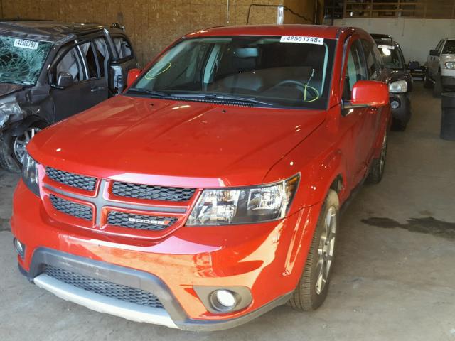 3C4PDDEG0JT269474 - 2018 DODGE JOURNEY GT RED photo 2