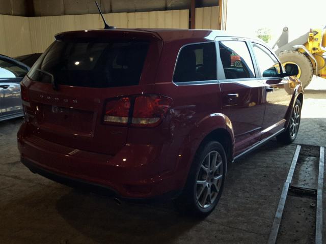 3C4PDDEG0JT269474 - 2018 DODGE JOURNEY GT RED photo 4