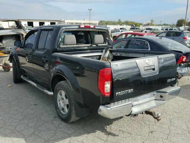 1N6AD07W27C463475 - 2007 NISSAN FRONTIER BLACK photo 3