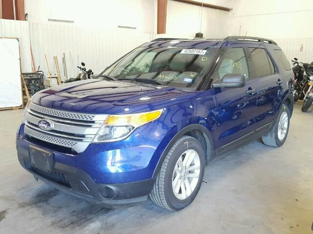 1FM5K7B83FGA86055 - 2015 FORD EXPLORER BLUE photo 2