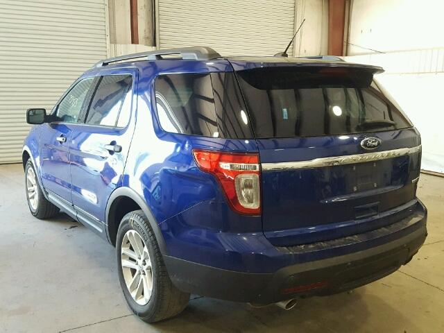 1FM5K7B83FGA86055 - 2015 FORD EXPLORER BLUE photo 3