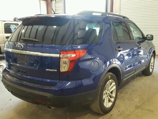 1FM5K7B83FGA86055 - 2015 FORD EXPLORER BLUE photo 4