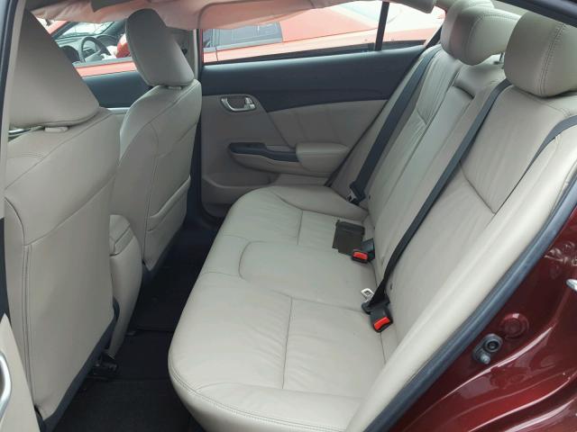 19XFB2F94EE021647 - 2014 HONDA CIVIC EXL 勃艮第红 照片 6