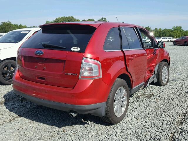 2FMDK3KC1ABA55556 - 2010 FORD EDGE LIMIT RED photo 4